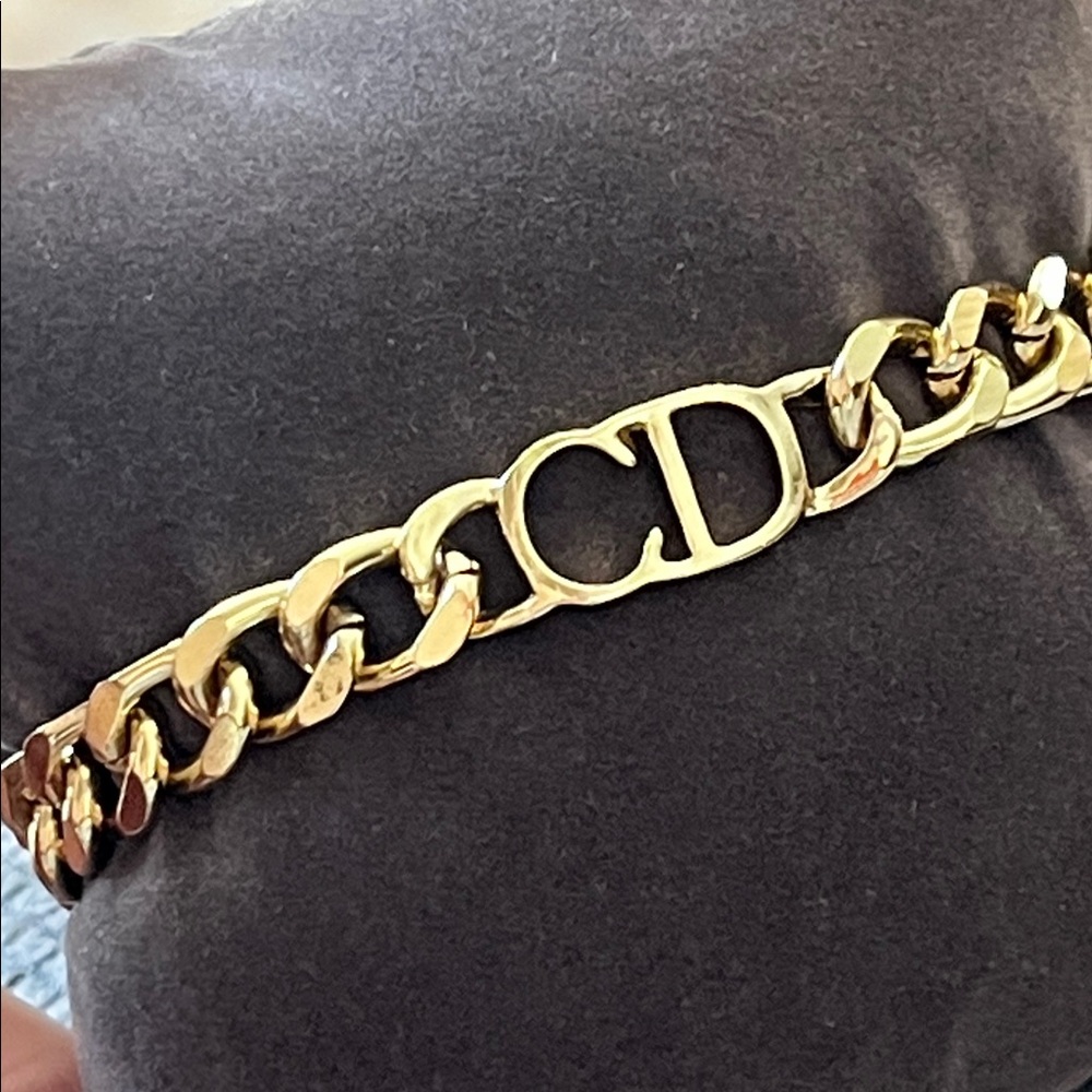 Authentic Christian Dior Gold Chain Bracelet!!!